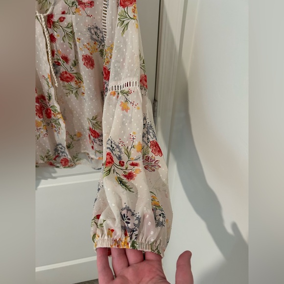 Floral Sheer Women's Cardigan - Picture 2 of 10